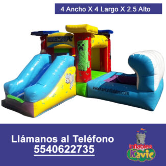 Juego inflable minecraft | cdmx | Kavic