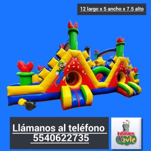 renta castillo inflable mario bross cdmx