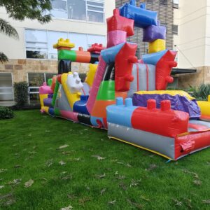 castillo inflable de minecraft